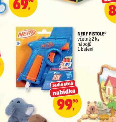 NER NERF PISTOLE* včetně 2 ks nábojů 1 balení 