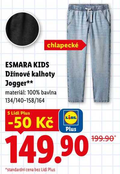 chlapecké ESMARA KIDS Džínové kalhoty Jogger** 