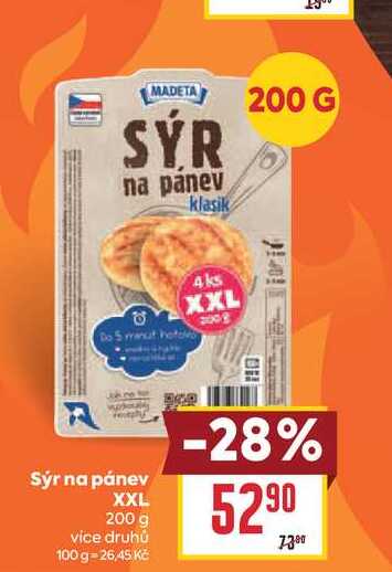 Sýr na pánev XXL 200 g 