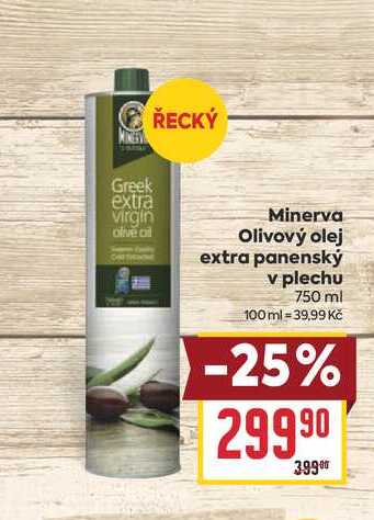 Minerva Olivový olej extra panenský v plechu 750 ml