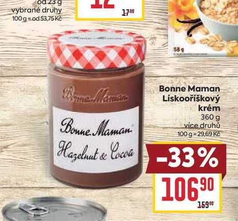 Bonne Maman Lískooříškový krém 360 g 