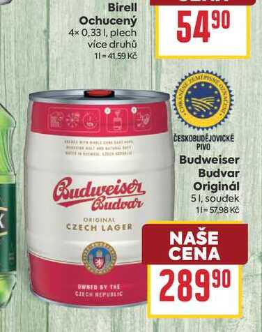 Budweiser Budvar originál 5l, soudek