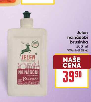 Jelen na nádobí brusinka 500 ml BILLA