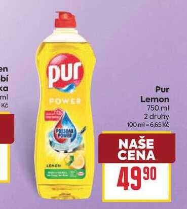 Pur Lemon 750 ml BILLA
