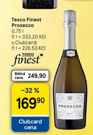 Tesco Finest Prosecco, 0.75 l