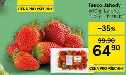 Tesco Jahody, 500 g 