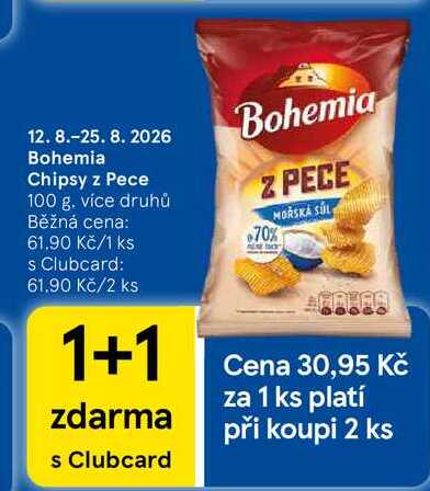 Bohemia Chipsy z Pece, 100 g