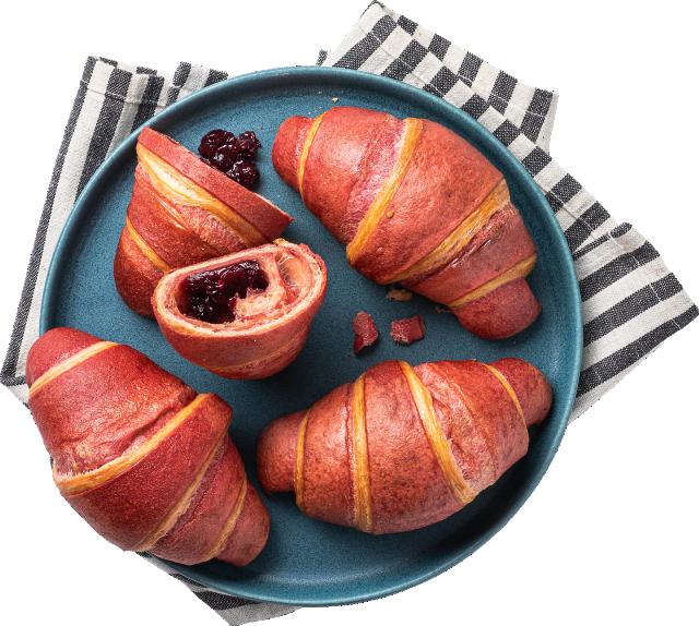 Croissant dvoubarevný lesní směs