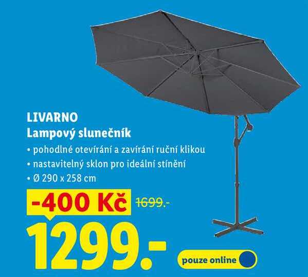 LIVARNO Lampový slunečník