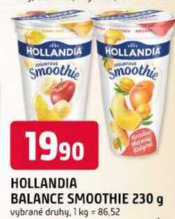 HOLLANDIA BALANCE SMOOTHIE 230 g
