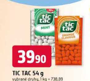 TIC TAC 54 g vybrané druhy