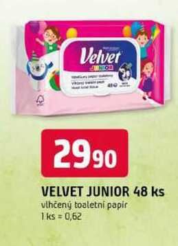 VELVET JUNIOR 48 ks vlhčený toaletní papír
