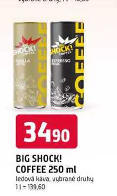 SHOCK! COFFEE 250 ml ledová káva