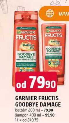 GARNIER FRUCTIS GOODBYE DAMAGE balzám 200 ml Trefa