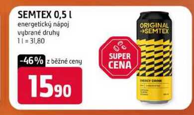 Semtex 500ml, vybrané druhy