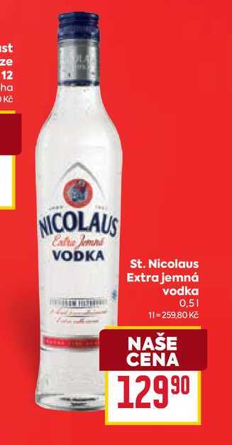 St. Nicolaus Extra jemná vodka 0,5l