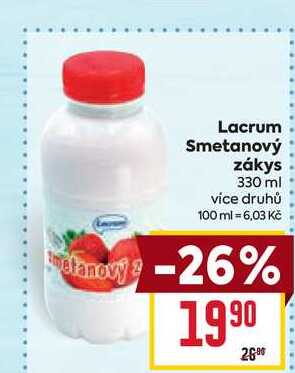 Lacrum Smetanový zákys 330 ml