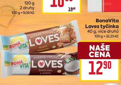 BonaVita Loves tyčinka 40 g