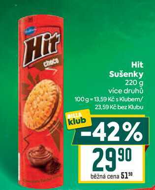 Hit Sušenky 220 g