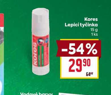Kores Vodové barvy Kores Lepicí tyčinka 15 g