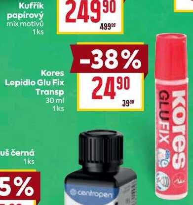 Kores Lepidlo Glu Fix Transp 30 ml 