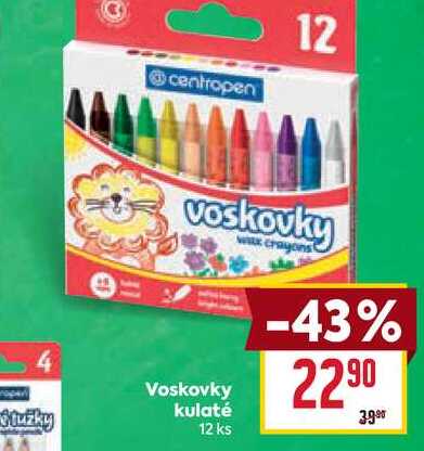 Voskovky kulaté 12 ks
