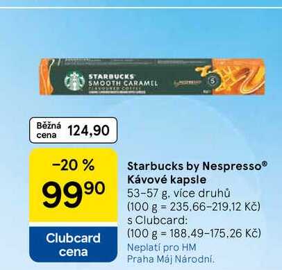 Starbucks by Nespresso® Kávové kapsle, 53-57 g, více druhů