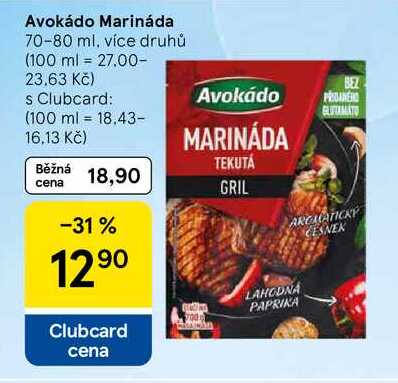 Avokádo Marináda, 70-80 ml, více druhů