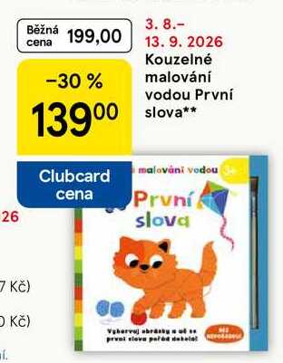 Kouzelné malování vodou První slova