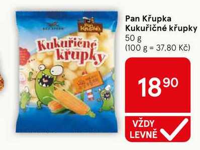 Pan Křupka Kukuřičné křupky, 50 g 
