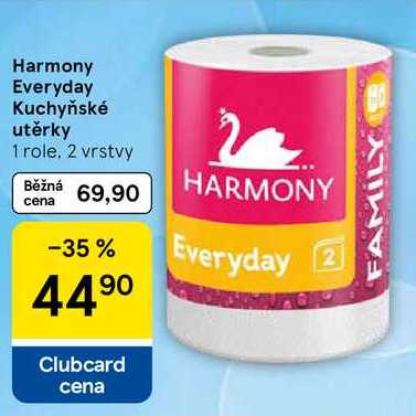 Harmony Everyday Kuchyňské utěrky, 1 role. 2 vrstvy