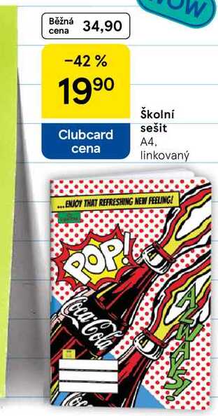Školní sešit A4. linkovaný 