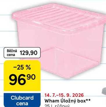 Wham Úložný box, 25 růžový