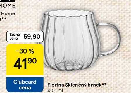 Florina Skleněný hrnek, 400 ml