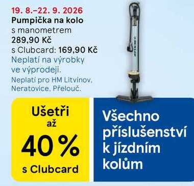 Pumpička na kolo s manometrem 