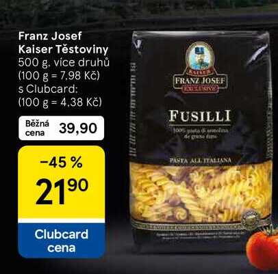 Franz Josef Kaiser Těstoviny, 500 g
