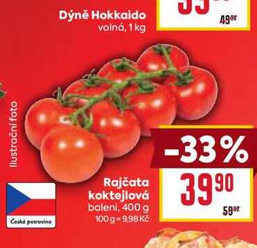 Rajčata koktejlová balení, 400 g 