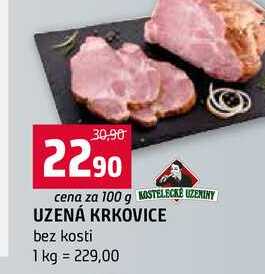 UZENÁ KRKOVICE bez kosti 1 kg 