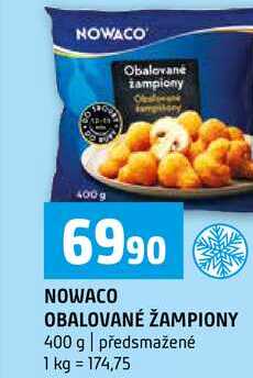 NOWACO OBALOVANÉ ŽAMPIONY 400 g předsmažené