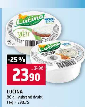 LUČINA 80 g vybrané druhy