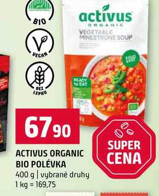 ACTIVUS ORGANIC BIO POLÉVKA 400 g vybrané druhy