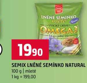 SEMIX LNĚNÉ SEMÍNKO NATURAL 100 g mleté 