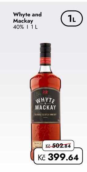Whyte and Mackay 40% 1L        