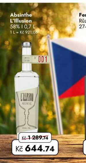 Absinthe L'Illusion 58% 0,7 L