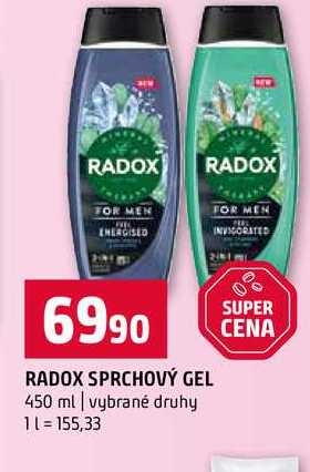 RADOX SPRCHOVÝ GEL 450 ml vybrané druhy Terno