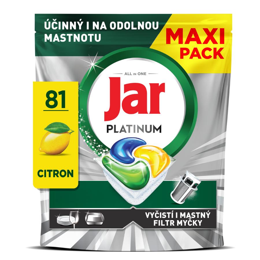 Jar Platinum Lemon kapsle do myčky 81 ks
