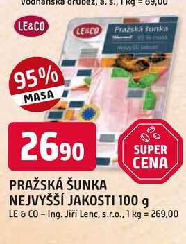 Le & Co Pražská šunka 100g