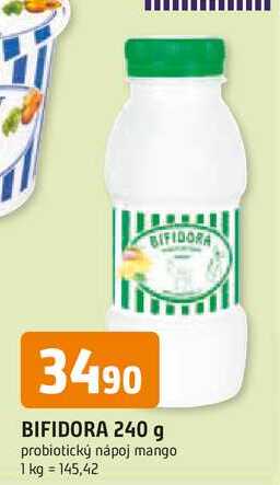 BIFIDORA 240 g probiotický nápoj mango