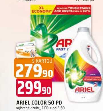 ARIEL COLOR 50 PD vybrané druhy Trefa