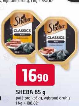 SHEBA 85 g paté pro kočky, vybrané druhy
